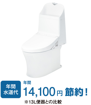 ハイブリッドエコロジーシステムの節水トイレ